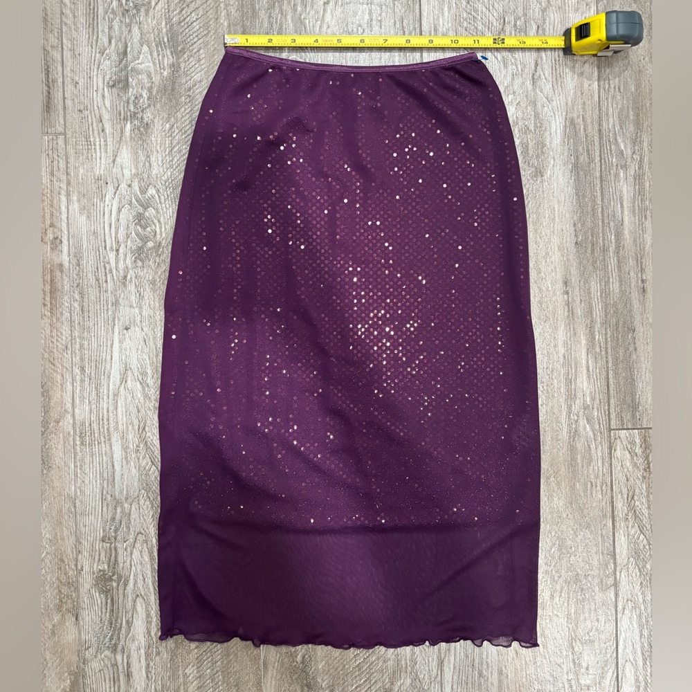 DEADSTOCK Forever 21 Purple Sequin Pencil Skirt